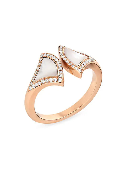 [Lunabriance]DREAM MOP DIAMOND OPEN RING