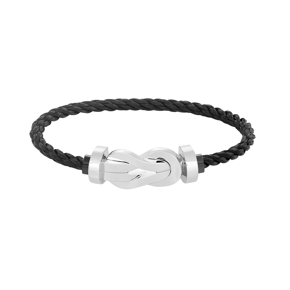 [Lunabriance]CHANCE LARGE 8 FIGURE BUCKLE NO DIAMOND BRACELET SILVER
