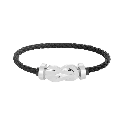 [Lunabriance]CHANCE LARGE 8 FIGURE BUCKLE NO DIAMOND BRACELET SILVER