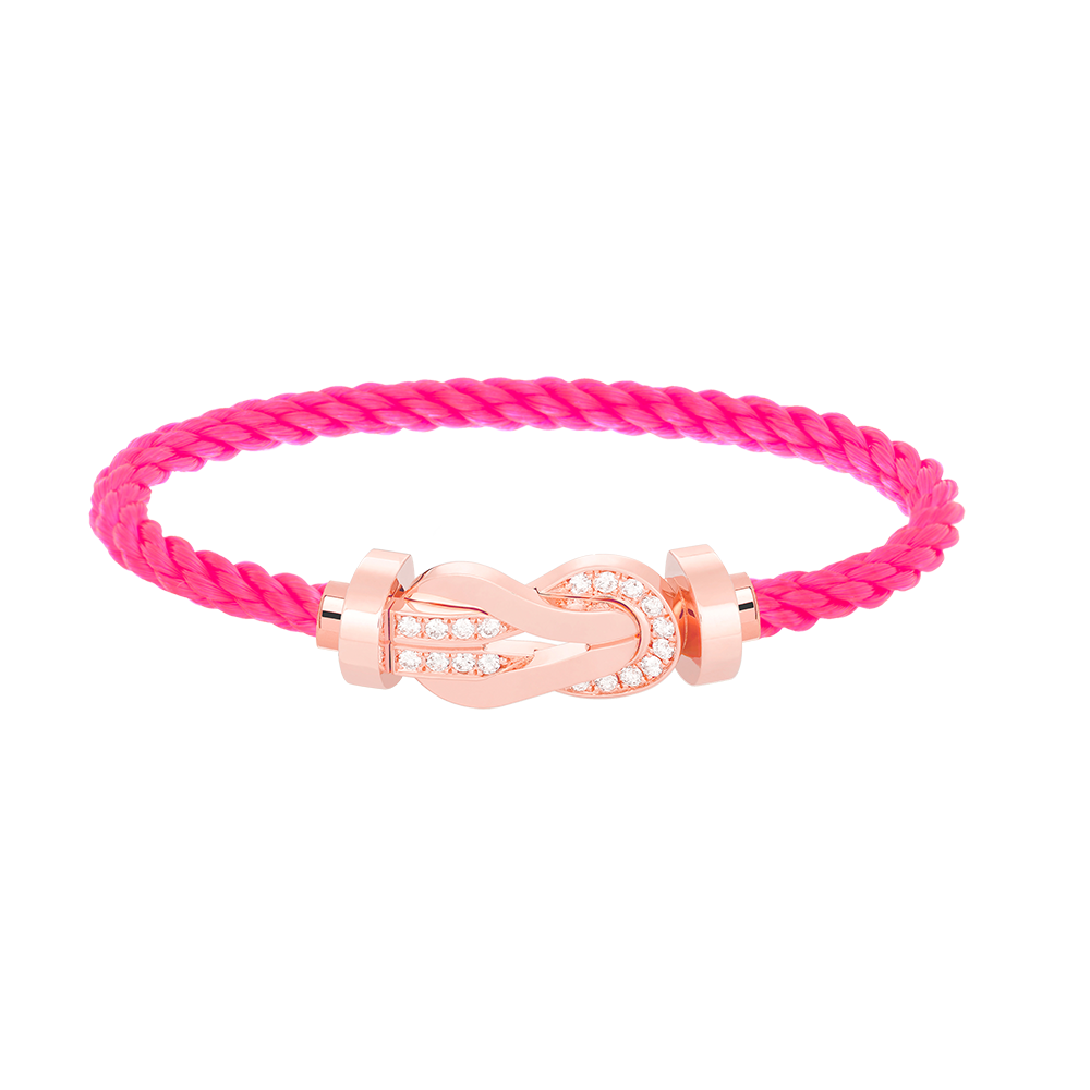 [Lunabriance]CHANCE LARGE 8 FIGURE BUCKLE HALF DIAMOND BRACELET ROSE GOLD