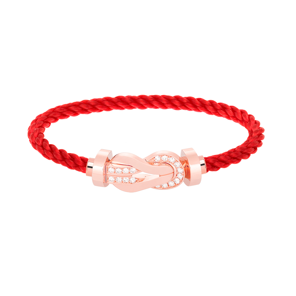 [Lunabriance]CHANCE LARGE 8 FIGURE BUCKLE HALF DIAMOND BRACELET ROSE GOLD