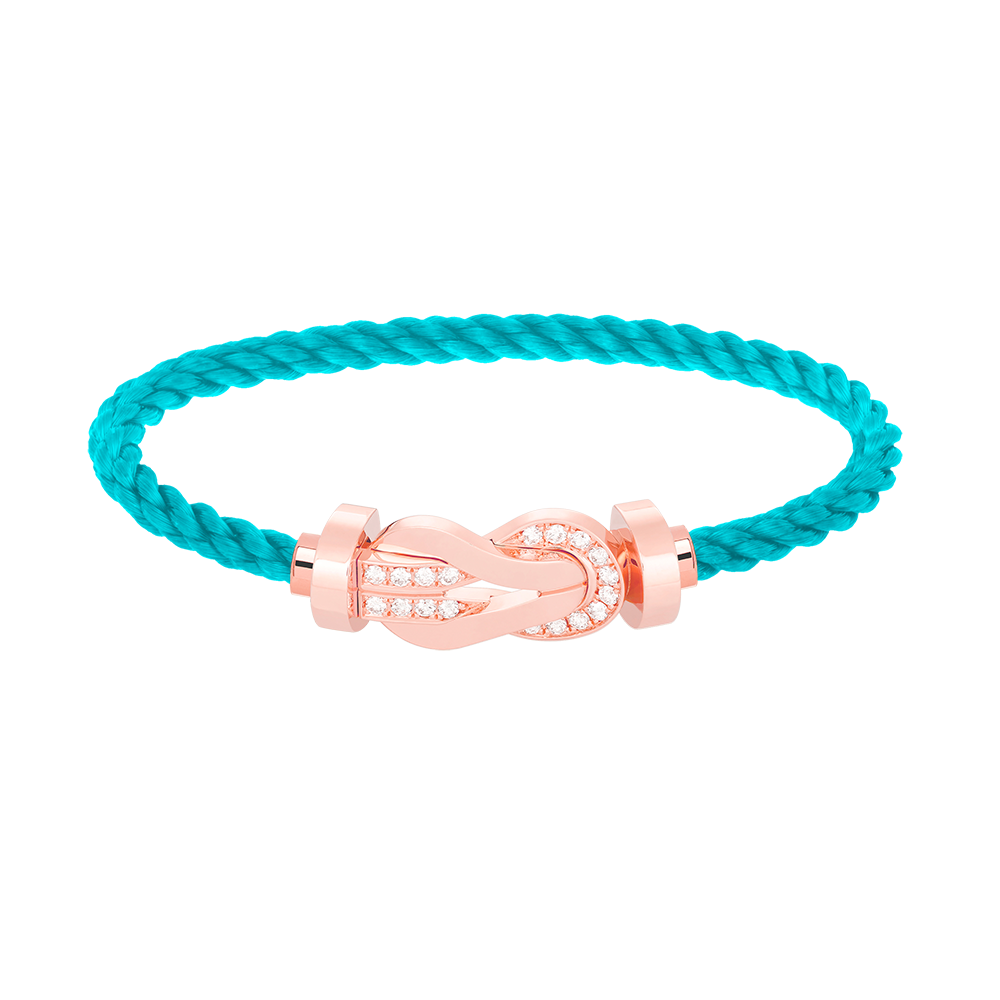 [Lunabriance]CHANCE LARGE 8 FIGURE BUCKLE HALF DIAMOND BRACELET ROSE GOLD
