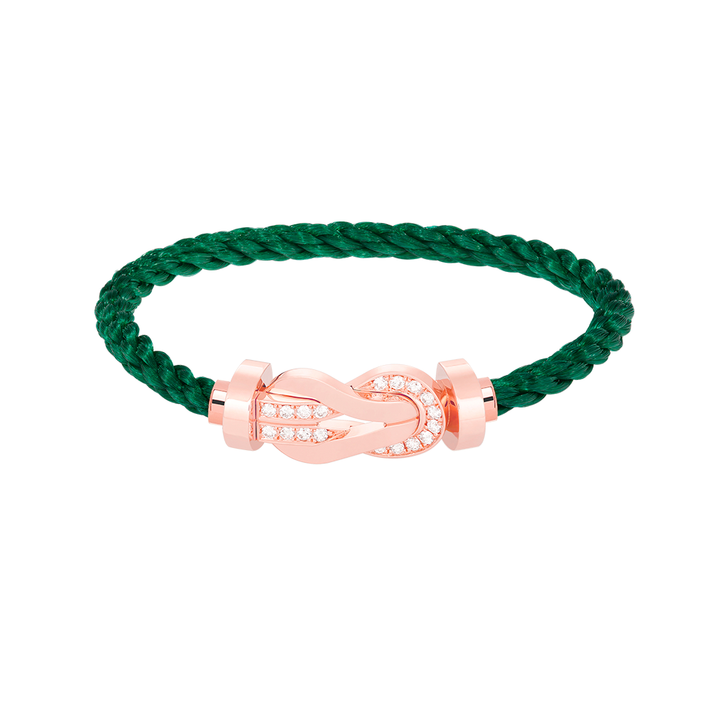 [Lunabriance]CHANCE LARGE 8 FIGURE BUCKLE HALF DIAMOND BRACELET ROSE GOLD