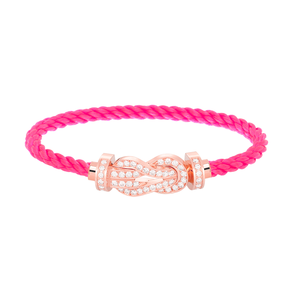 [Lunabriance]CHANCE LARGE 8 FIGURE BUCKLE FULL DIAMOND BRACELET ROSE GOLD