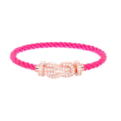 [Lunabriance]CHANCE LARGE 8 FIGURE BUCKLE FULL DIAMOND BRACELET ROSE GOLD