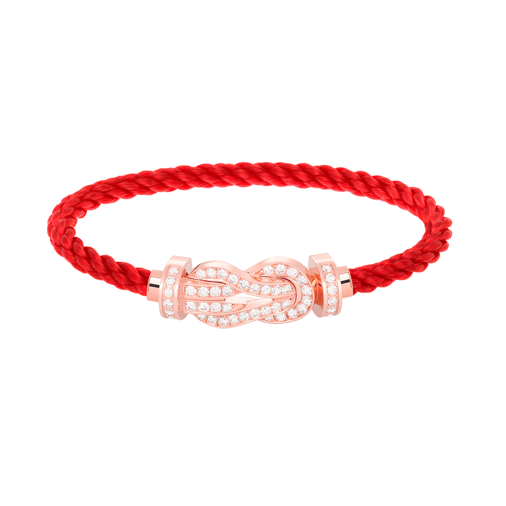 [Lunabriance]CHANCE LARGE 8 FIGURE BUCKLE FULL DIAMOND BRACELET ROSE GOLD