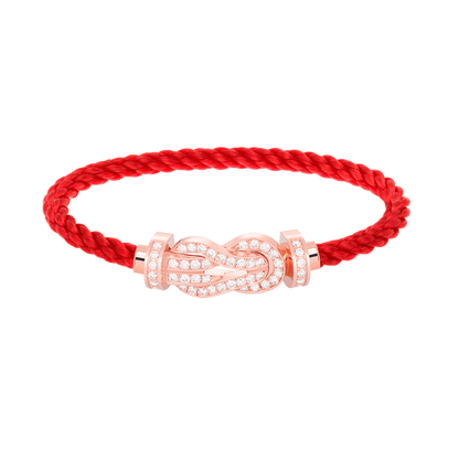 [Lunabriance]CHANCE LARGE 8 FIGURE BUCKLE FULL DIAMOND BRACELET ROSE GOLD