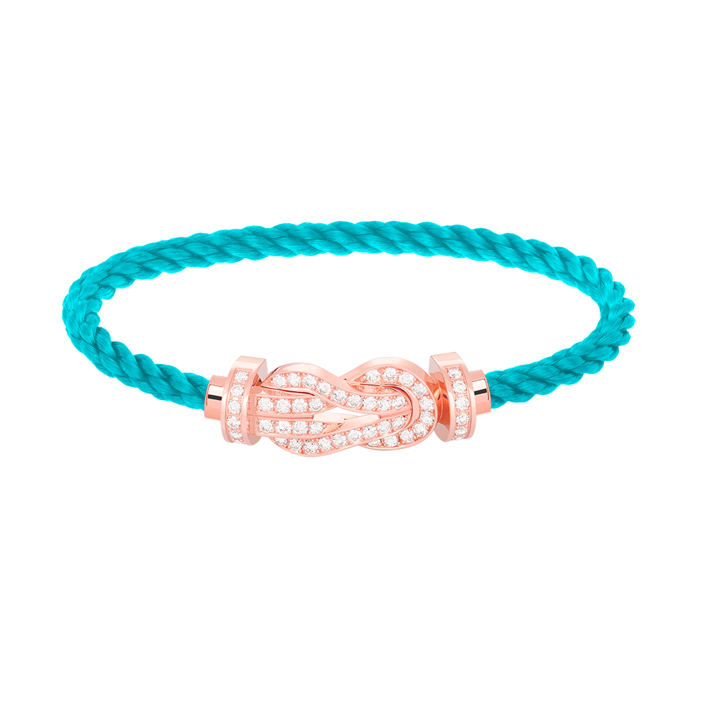 [Lunabriance]CHANCE LARGE 8 FIGURE BUCKLE FULL DIAMOND BRACELET ROSE GOLD