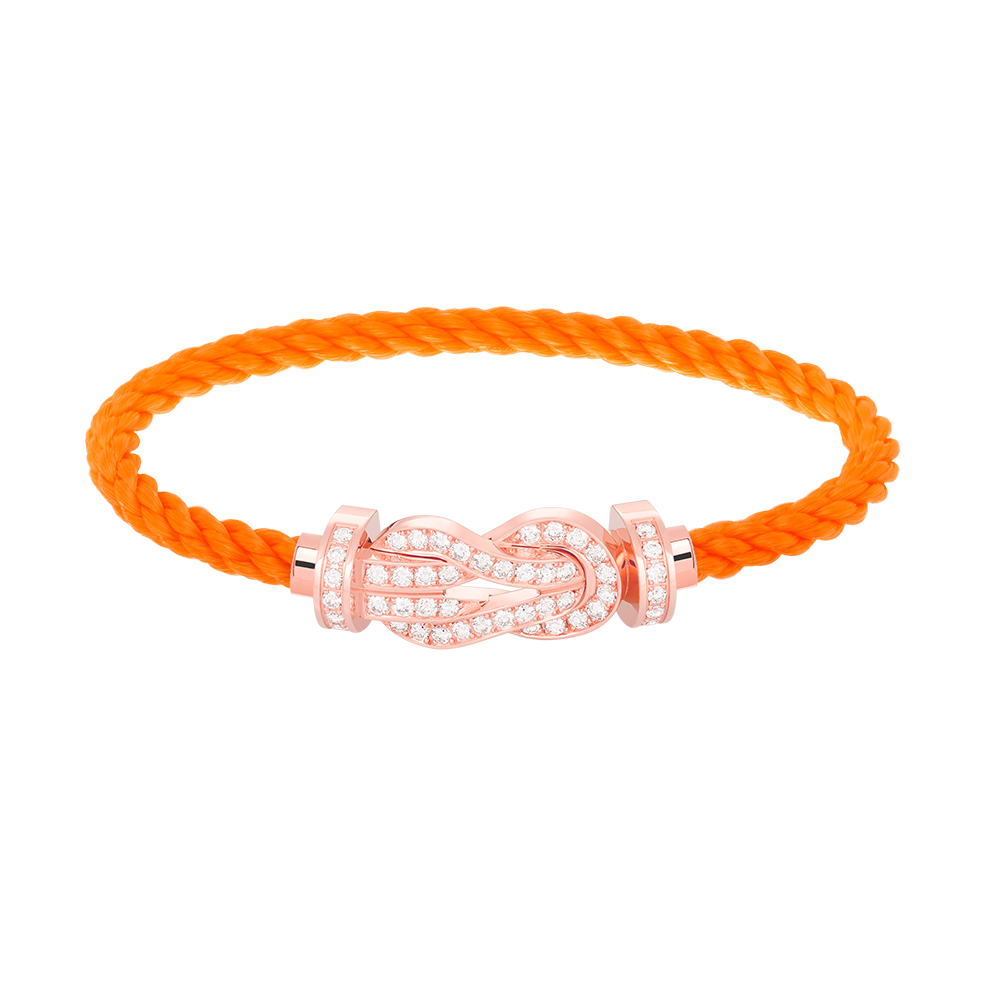 [Lunabriance]CHANCE LARGE 8 FIGURE BUCKLE FULL DIAMOND BRACELET ROSE GOLD