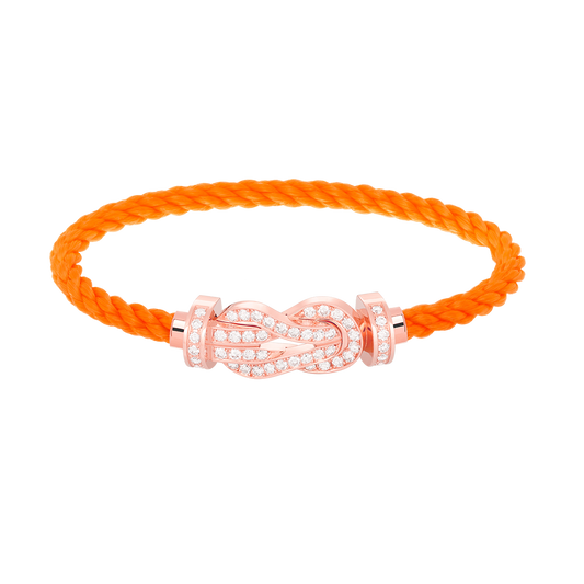 [Lunabriance]CHANCE LARGE 8 FIGURE BUCKLE FULL DIAMOND BRACELET ROSE GOLD