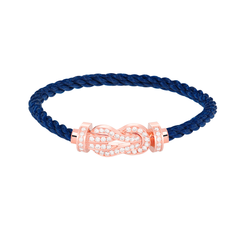 [Lunabriance]CHANCE LARGE 8 FIGURE BUCKLE FULL DIAMOND BRACELET ROSE GOLD