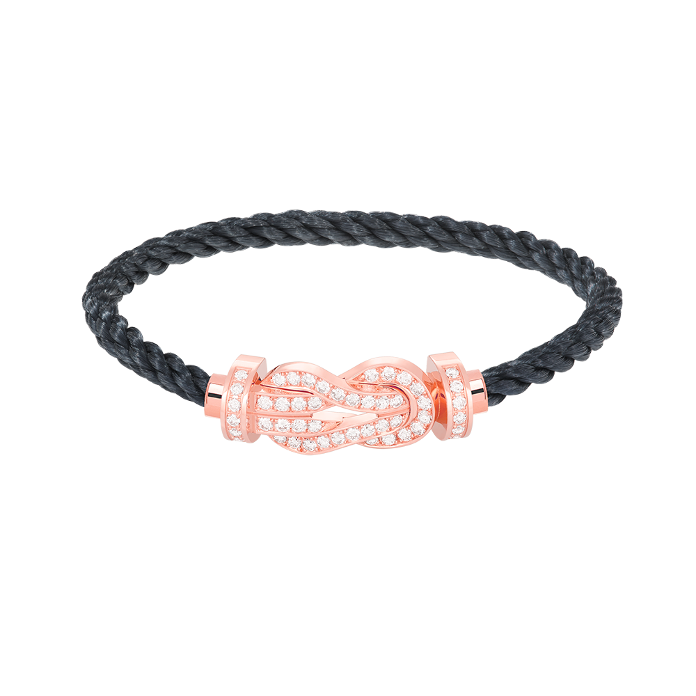 [Lunabriance]CHANCE LARGE 8 FIGURE BUCKLE FULL DIAMOND BRACELET ROSE GOLD