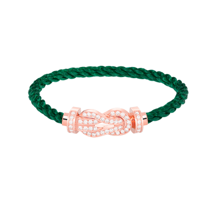 [Lunabriance]CHANCE LARGE 8 FIGURE BUCKLE FULL DIAMOND BRACELET ROSE GOLD