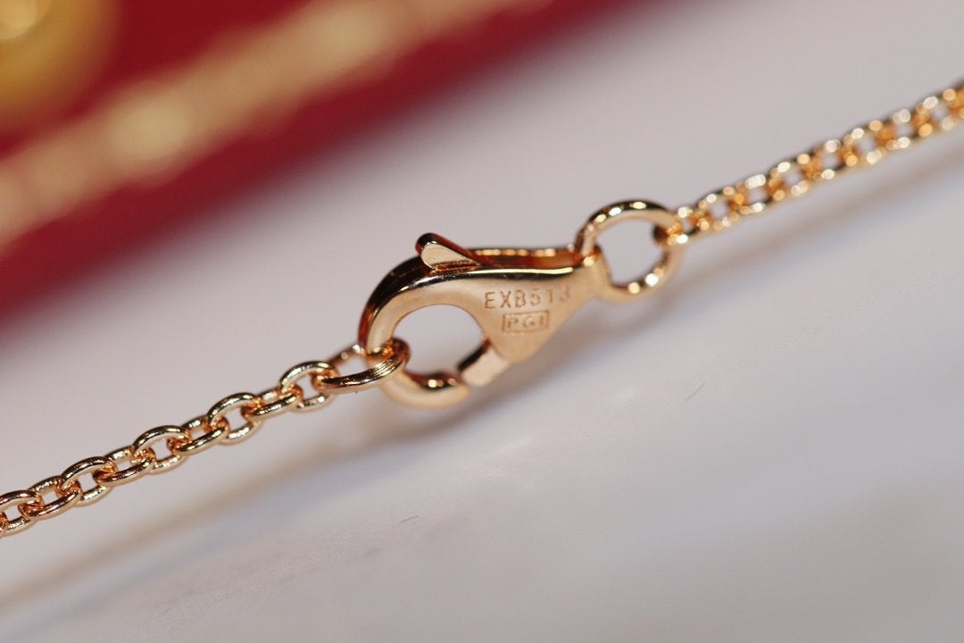 [Lunabriance]LOVE NECKLACE PINK GOLD AND SILVER