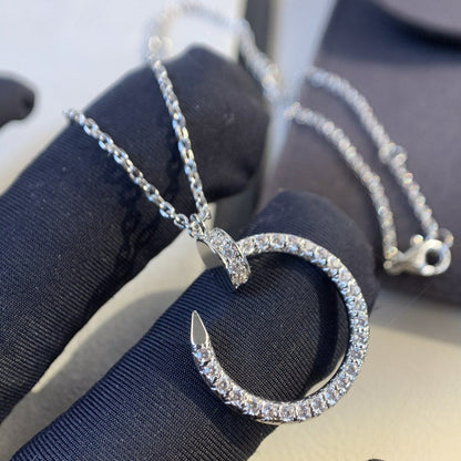 [Lunabriance]JUSTE NECKLACE SILVER DIAMONDS