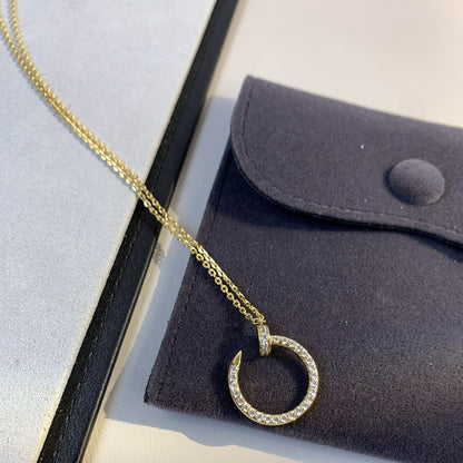 [Lunabriance]JUSTE NECKLACE GOLD DIAMONDS