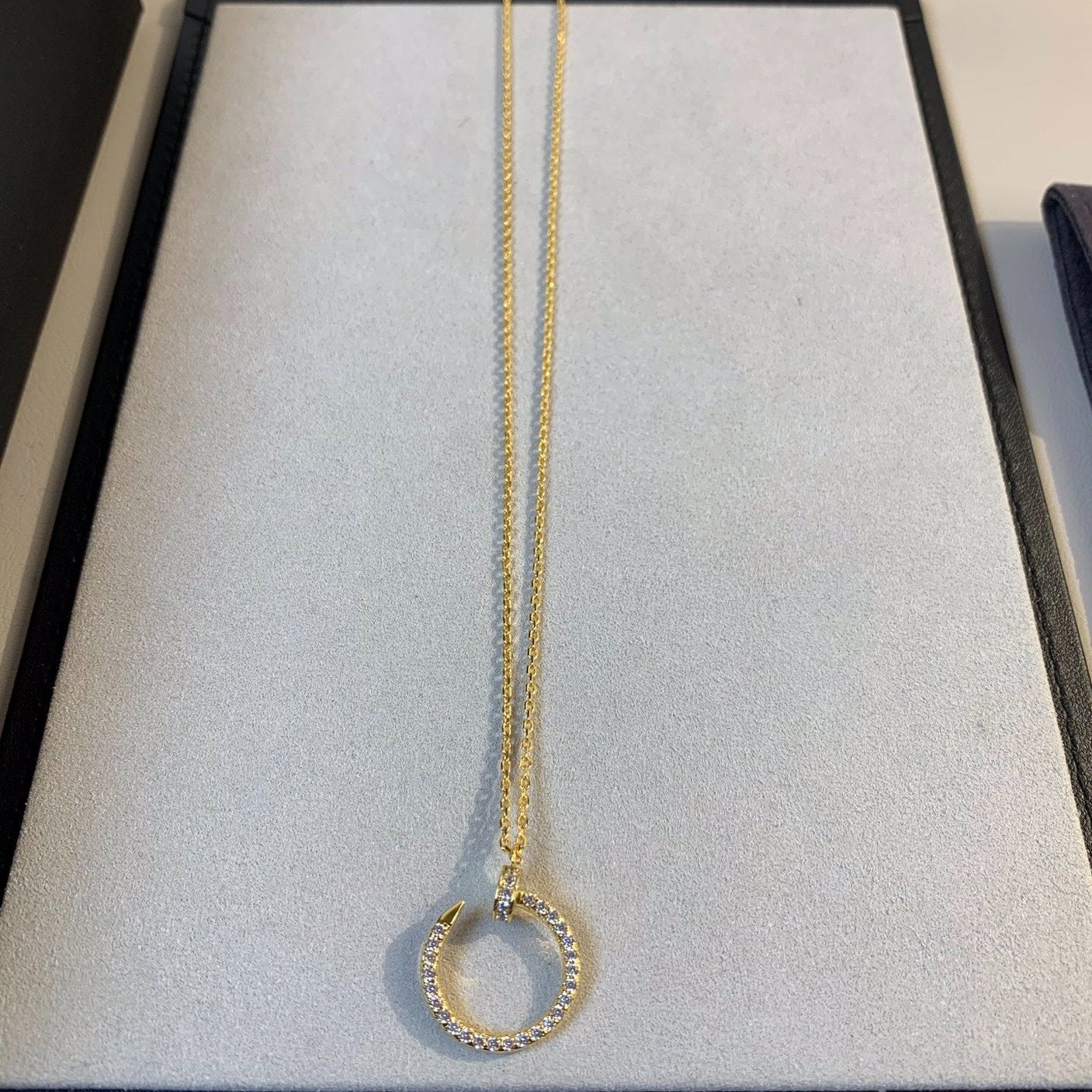 [Lunabriance]JUSTE NECKLACE GOLD DIAMONDS