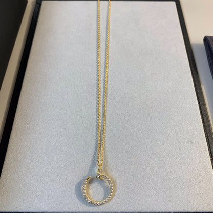 [Lunabriance]JUSTE NECKLACE GOLD DIAMONDS