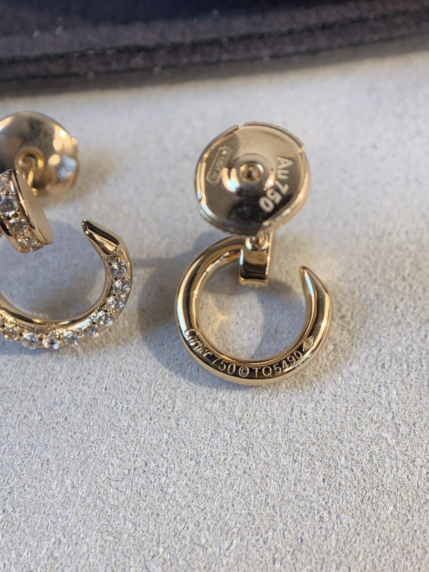 [Lunabriance]JUSTE EARRINGS GOLD DIAMONDS