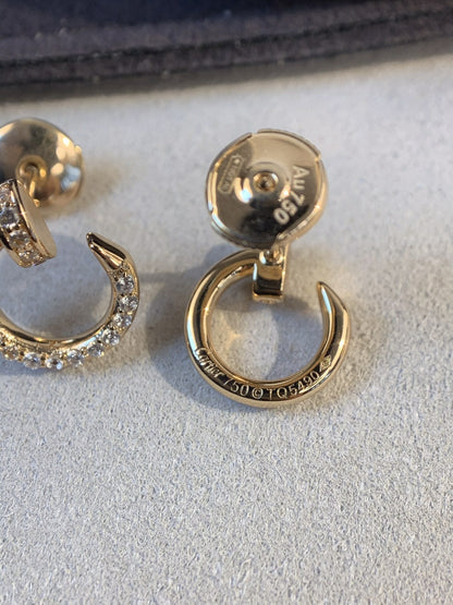 [Lunabriance]JUSTE EARRINGS GOLD DIAMONDS