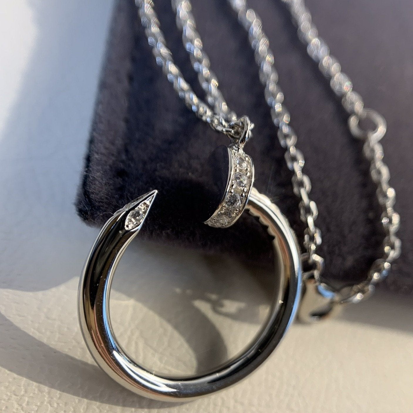 [Lunabriance]JUSTE NECKLACE SILVER