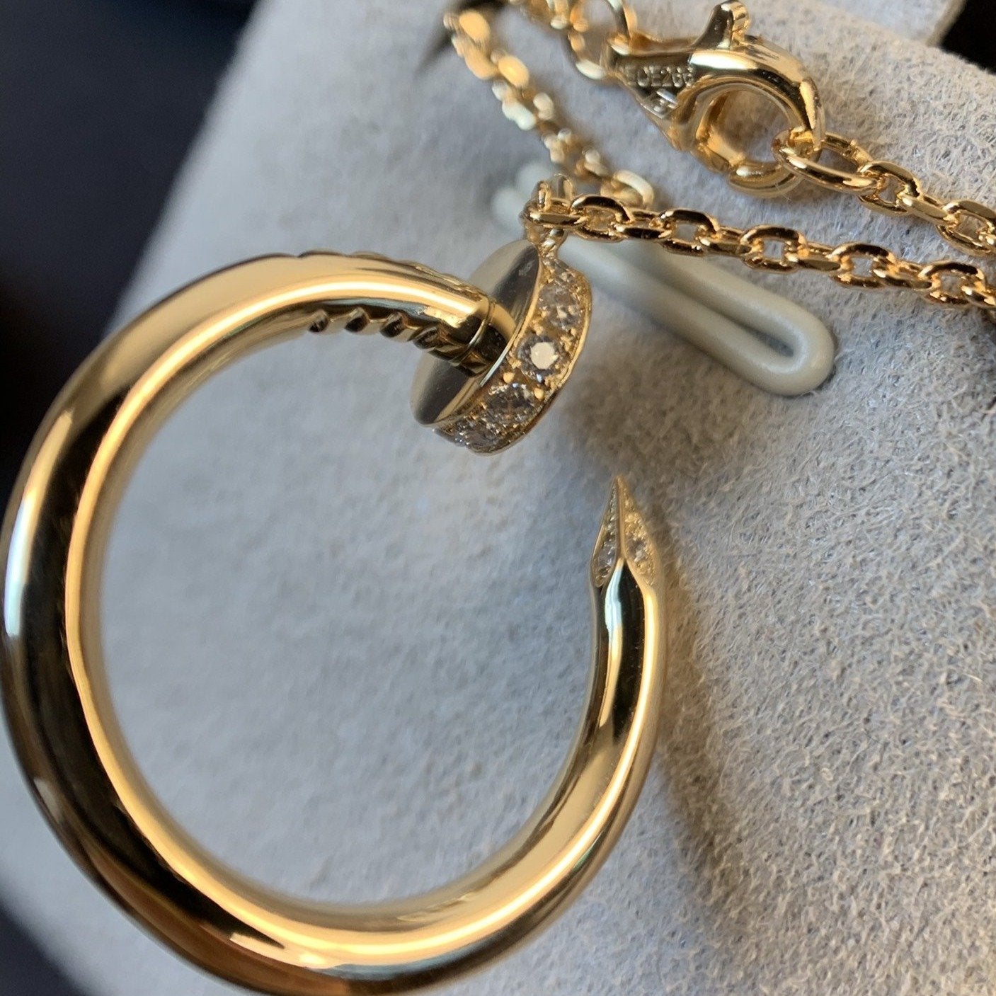 [Lunabriance]JUSTE NECKLACE PINK GOLD