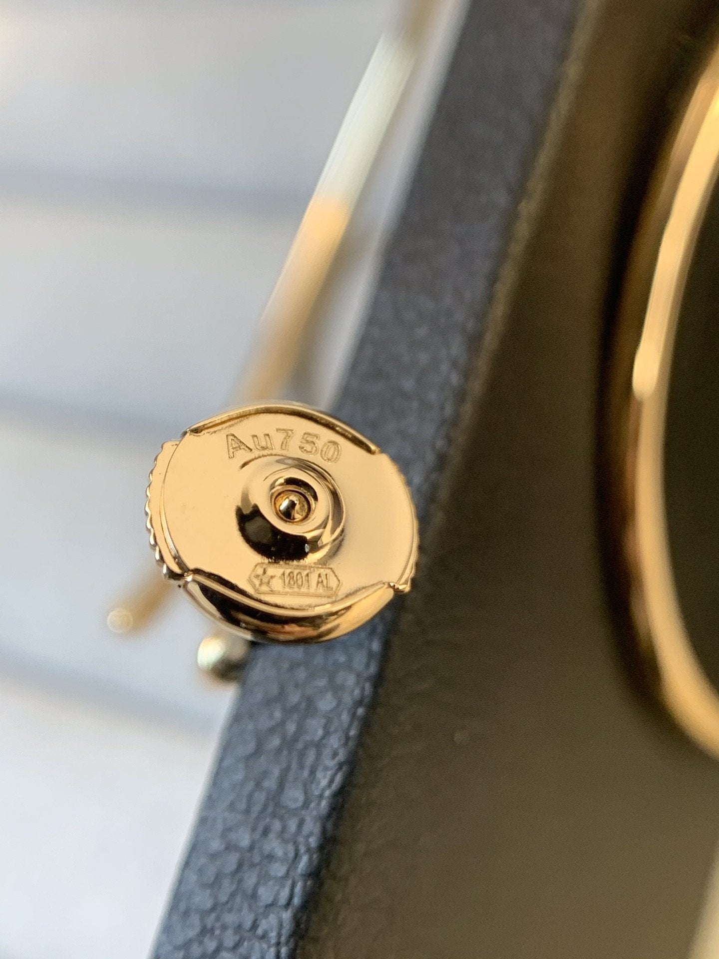 [Lunabriance]JUSTE EARRINGS GOLD DIAMONDS 1.8MM
