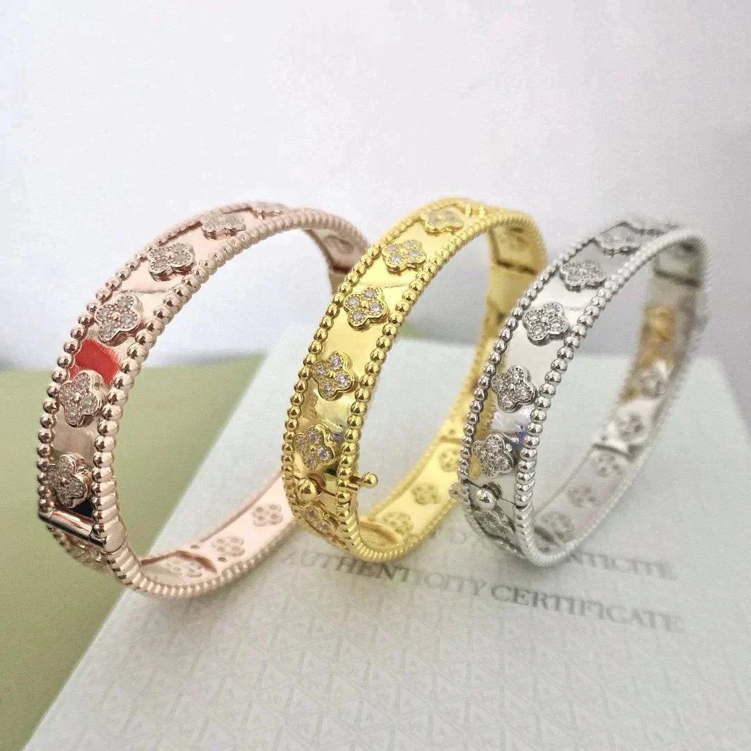[Lunabriance]CLOVER BRACELET 8MM DIAMONDS
