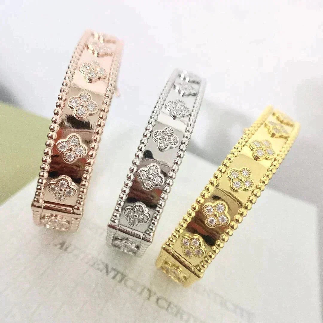 [Lunabriance]CLOVER BRACELET 8MM DIAMONDS