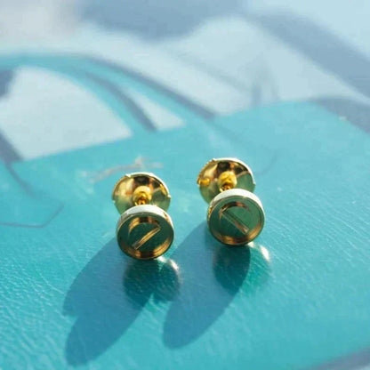 [Lunabriance]LOVE EARRINGS GOLD 10MM