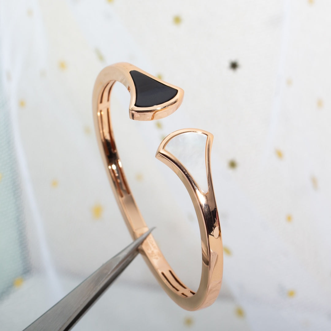 [Lunabriance]DREAM BRACELET OPEN PINK GOLD MOP