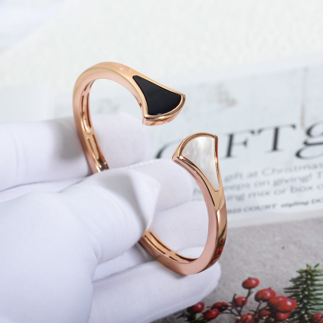 [Lunabriance]DREAM BRACELET OPEN PINK GOLD MOP