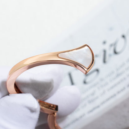 [Lunabriance]DREAM BRACELET OPEN PINK GOLD MOP