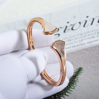 [Lunabriance]DREAM BRACELET OPEN PINK GOLD MOP DIAMOND