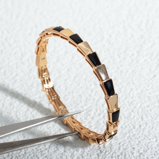 [Lunabriance]SERPENTI BRACELET PINK GOLD ONYX