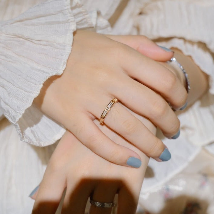 [Lunabriance]LOVE RING 2.65MM DIAMOND