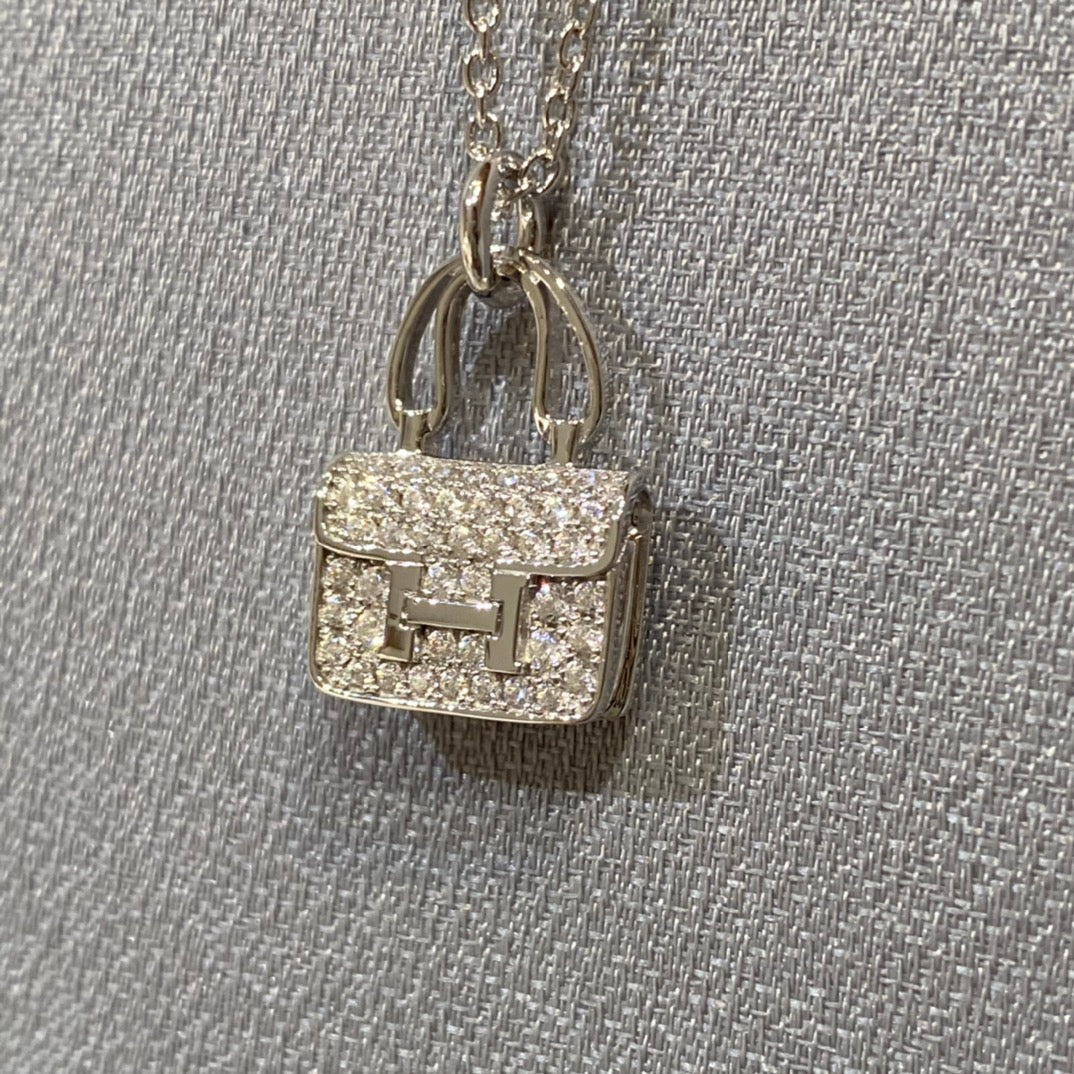 [Lunabriance]CONSTANCE PEDANT DIAMOND NECKLACE