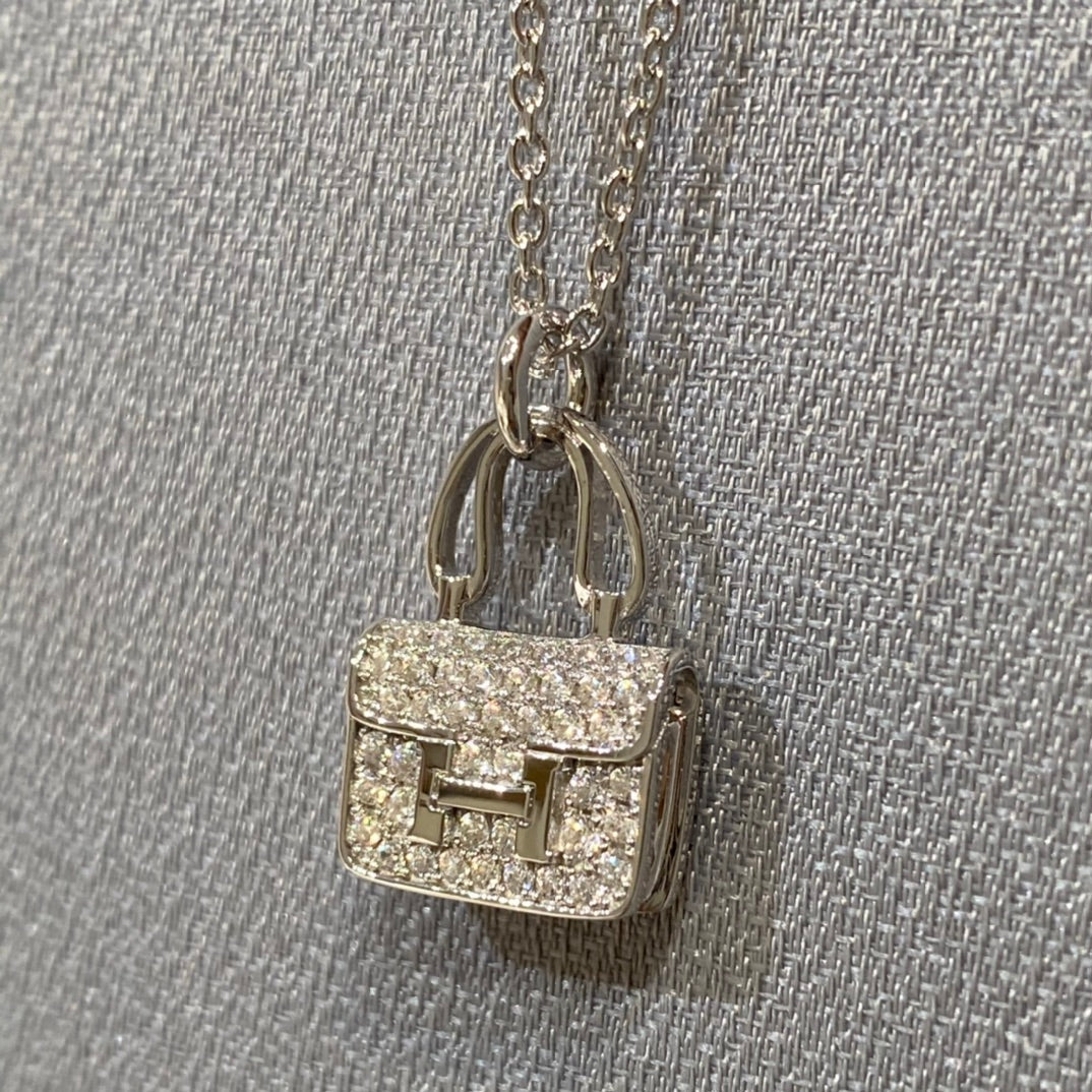 [Lunabriance]CONSTANCE PEDANT DIAMOND NECKLACE