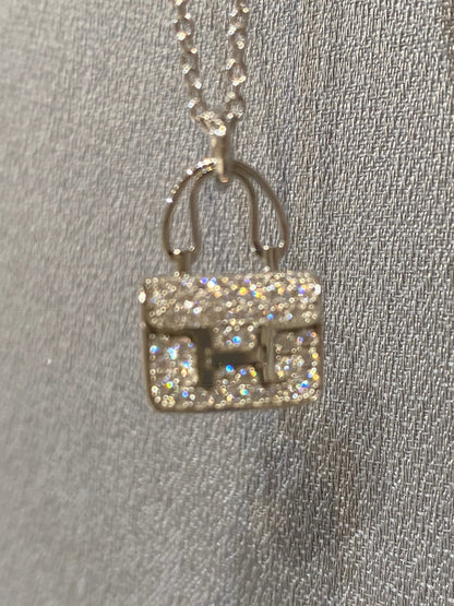 [Lunabriance]CONSTANCE PEDANT DIAMOND NECKLACE