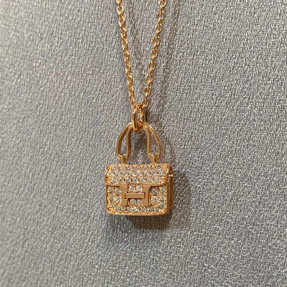 [Lunabriance]CONSTANCE PEDANT DIAMOND NECKLACE