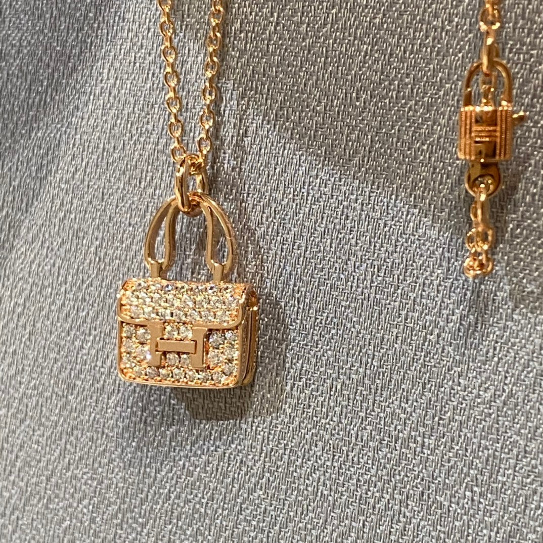 [Lunabriance]CONSTANCE PEDANT DIAMOND NECKLACE