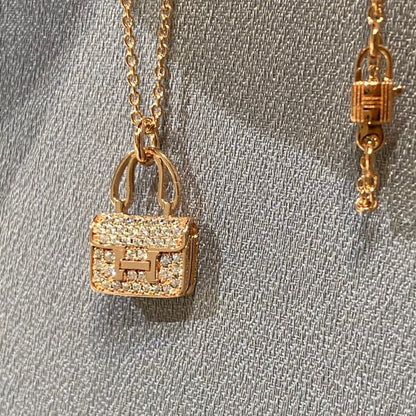 [Lunabriance]CONSTANCE PEDANT DIAMOND NECKLACE