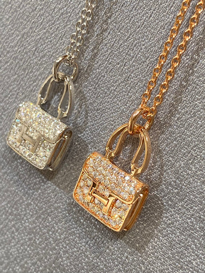 [Lunabriance]CONSTANCE PEDANT DIAMOND NECKLACE