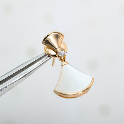 [Lunabriance]DREAM MOP PINK GOLD EARRINGS