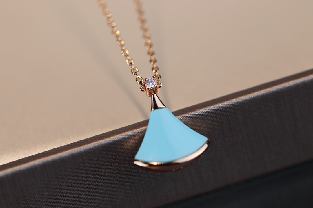 [Lunabriance]DREAM NECKLACE TURQUOISE PINK GOLD