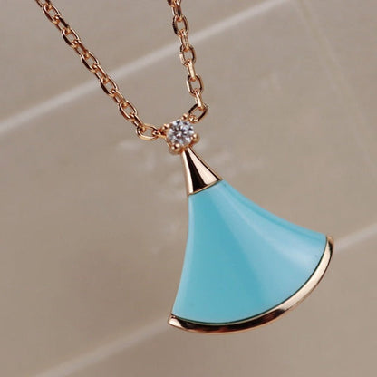[Lunabriance]DREAM NECKLACE TURQUOISE PINK GOLD
