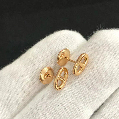 [Lunabriance]CHAINE SMALL EARRINGS GOLD AND SILVER