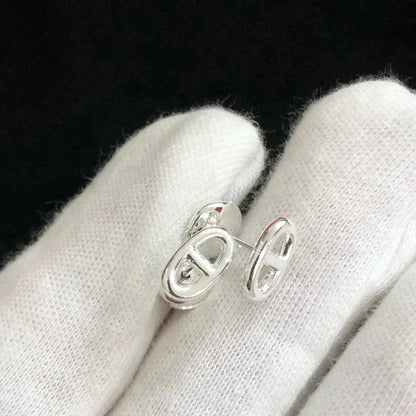 [Lunabriance]CHAINE SMALL EARRINGS GOLD AND SILVER