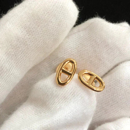 [Lunabriance]CHAINE SMALL EARRINGS GOLD AND SILVER