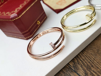 [Lunabriance]JUSTE BRACELET 3.5MM DOUBLE ROW DIAMOND